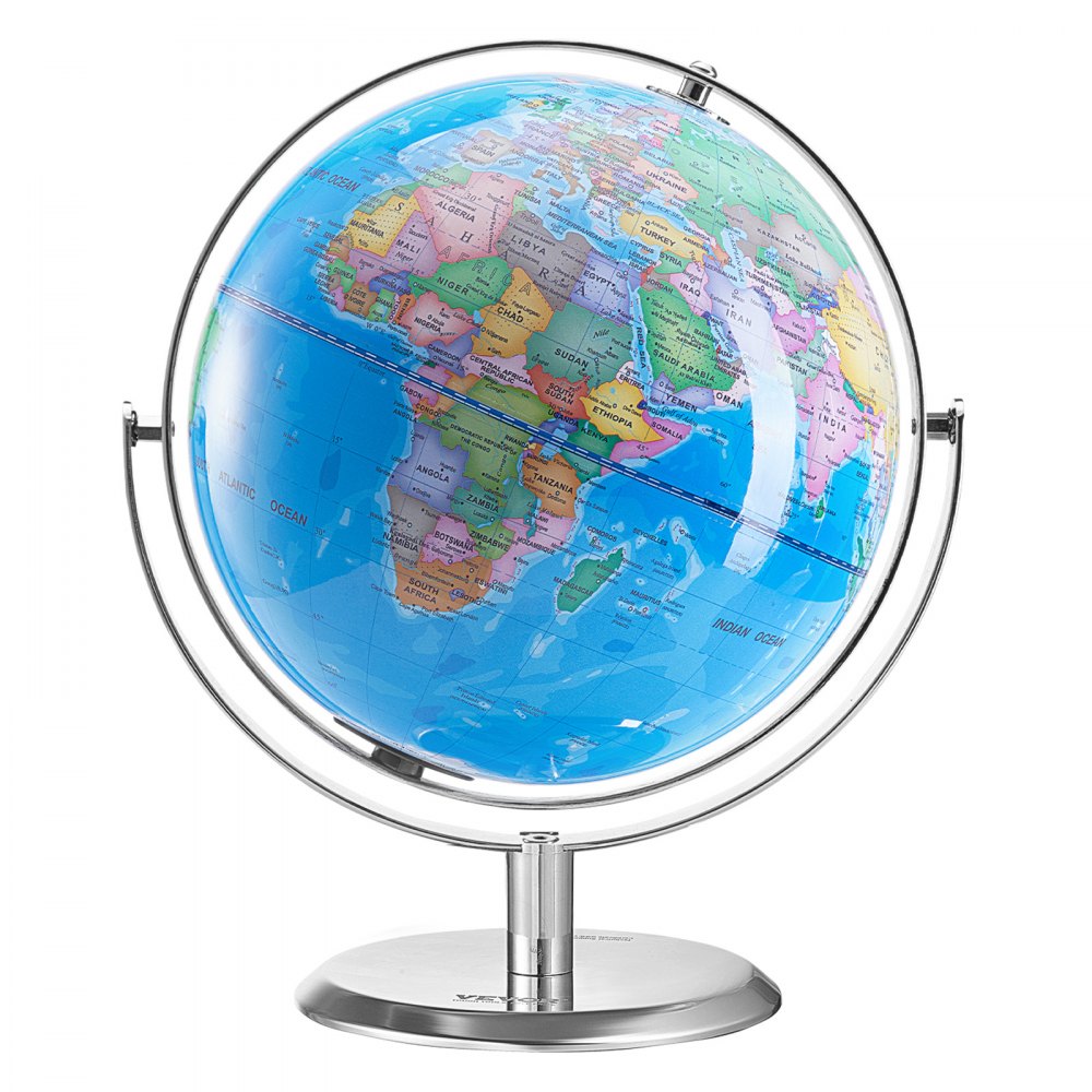 VEVOR Talking World Globe, 9 in/228.6 mm, Interactive Globe for Kids Early Learning Teaching, Educational Globe with Smart Talking Pen LED Night Light USB Interface, Gifts for Children Boys & Girls (Map Language: English)