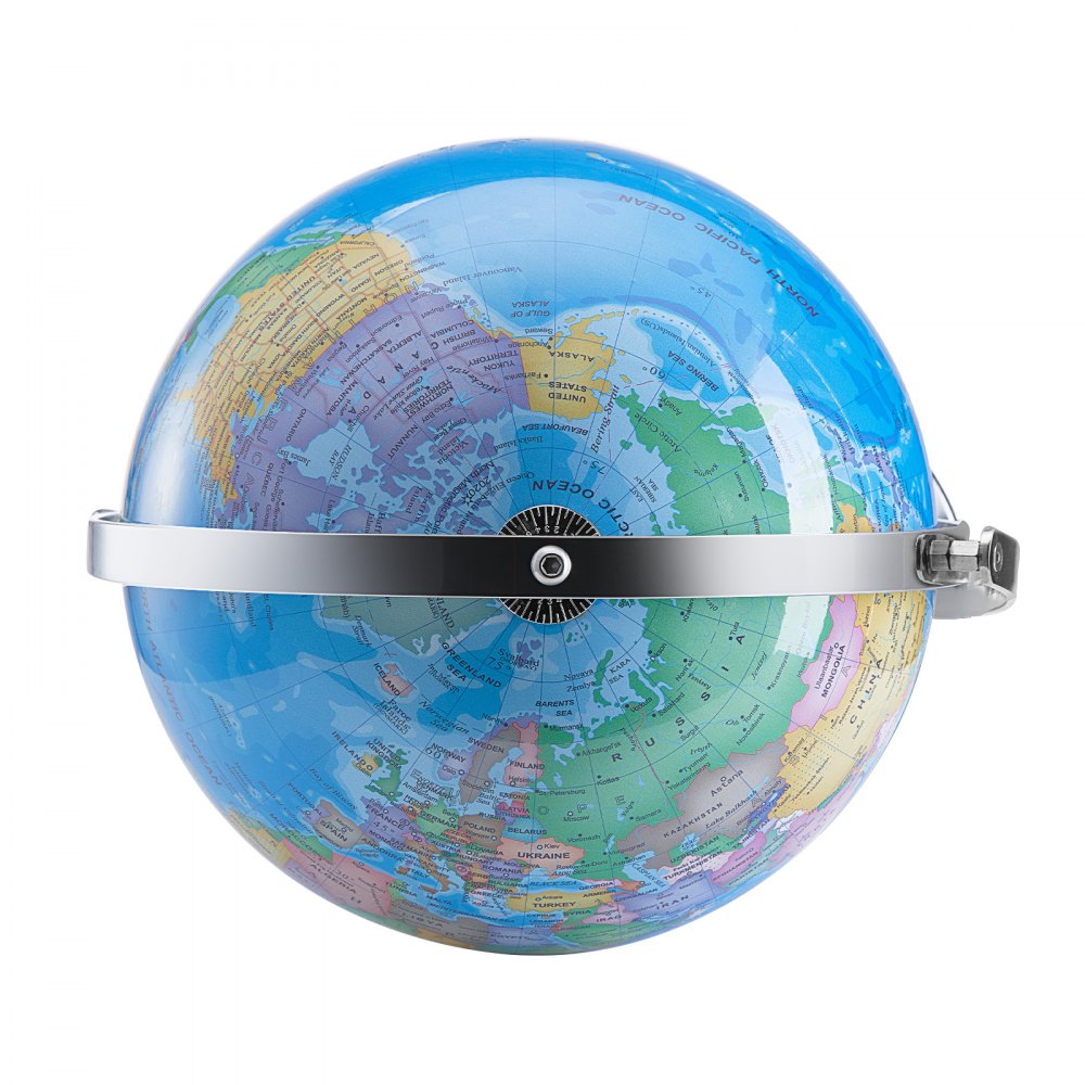 VEVOR Talking World Globe, 9 in/228.6 mm, Interactive Globe for Kids Early Learning Teaching, Educational Globe with Smart Talking Pen LED Night Light USB Interface, Gifts for Children Boys & Girls (Map Language: English)