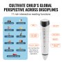 VEVOR Talking World Globe 9 hüvelykes/228,6 mm-es interaktív földgömb gyerekeknek intelligens toll