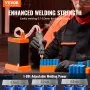 Akumulátorová bodová svářečka VEVOR, pulzní bateriová bodová svářečka s kapacitním úložištěm energie 14,5 kW, svářecím perem 73B, vysoce výkonným bodovým svařovacím zařízením 801D a 2 svařovacími režimy pro čistý nikl o tloušťce 0,1–0,3 mm, baterie