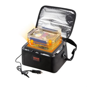 heated lunch box cigarette lighter VEVOR Portable Oven, 12V Car Food Warmer, 2QT 55W Portable Mini Personal  Microwave, Electric Heated Lunch Box for Camping, Travel, Compatible with  Glass, Ceramic, Foil Containers (Black)