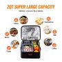 VEVOR Portable Oven, 110-120V Home/Office Food Warmer, 80W (Max 100W) Portable Mini Personal Microwave, 2QT Electric Heated Lunch Box, Compatible with Glass, Ceramic, Foil Container (Black)