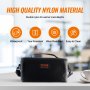 VEVOR 3-in-1 Portable Oven, 12V/24V/110V Portable Food Warmer, 80W (Max 100W) Portable Mini Personal Microwave, 2QT Electric Heated Lunch Box for Car, Truck, Travel, Office, Home (Black)