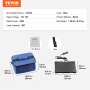 VEVOR Four portable, chauffe-plats de voiture 12 V, mini micro-ondes personnel portable 2 QT 55 W, boîte à déjeuner chauffante électrique pour le camping, les voyages, compatible avec les récipients en verre, en céramique et en aluminium (bleu)