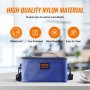 VEVOR Portable Oven, 110V Home/Office Food Warmer, 80W (Max 100W) Portable Mini Personal Microwave, 2QT Electric Heated Lunch Box, Compatible with Glass, Ceramic, Foil Container (Blue)
