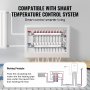 VEVOR 10-grenet strålevarmemanifold 1/2" PEX-rør gulvvarmemanifoldsæt