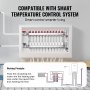 VEVOR 12-grenet strålevarmemanifold 1/2" PEX-rør gulvvarmemanifoldsett