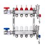 VEVOR 4-Branch Radiant Heat Manifold 1/2" PEX Tubing Floor Heating Manifold Set