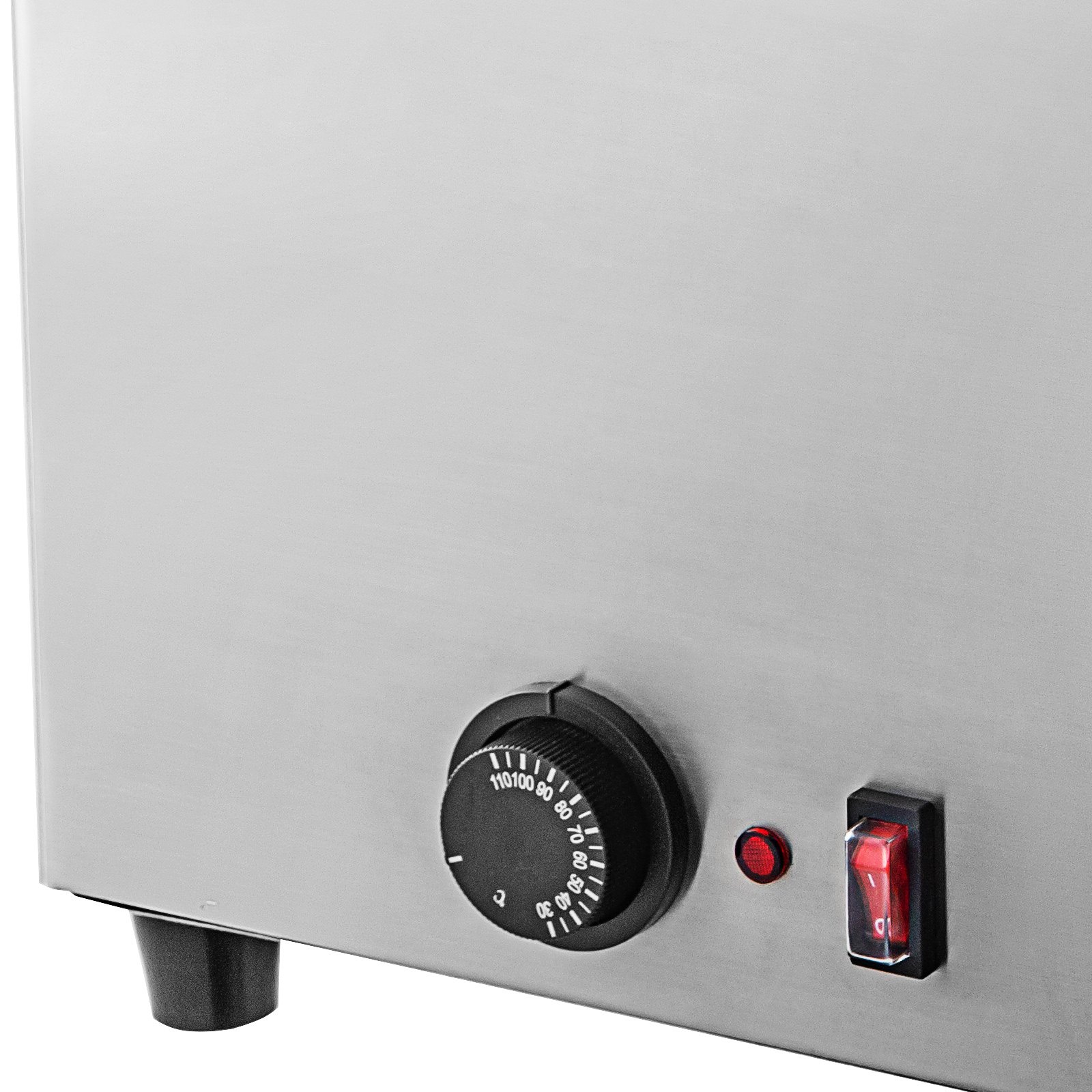 VEVOR Hot Fudge Warmer, Sauce Dressing Dispenser, Cheese Warmer 2 x 6 L