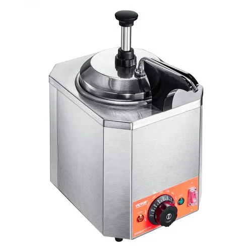 Nacho Cheese Dispenser 2.4 Qt Hot Fudge Warmer With Togo