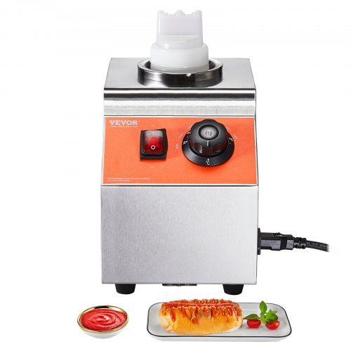 2.3Qt Nacho Cheese Dispenser Warmer With Pump, Commercial 2.3Qt Nacho Cheese Dispenser Warmer With Pump, Commercial