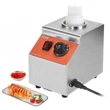 Bentism 2.3 qt Electric Cheese Dispenser with Pump Commercial Hot Fudge Warmer, Size: 2.5 Large