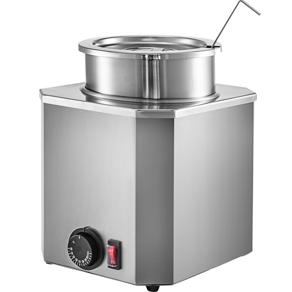 VEVOR Hot Fudge Warmer, Hot Fudge Dispenser, 3 Qt Cheese Warmer Dispenser, 650 W