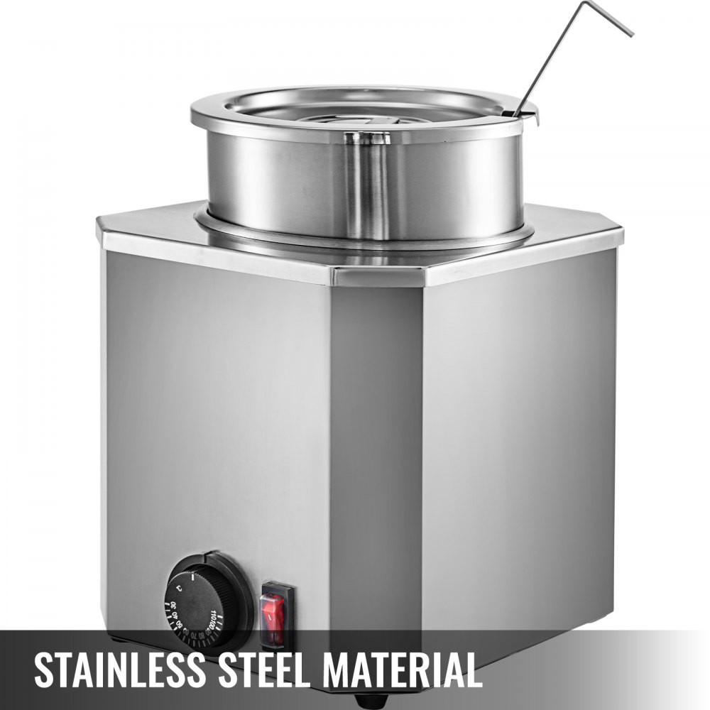 VEVOR Hot Fudge Warmer, Hot Fudge Dispenser, 3 Qt Cheese Warmer Dispenser, 650 W