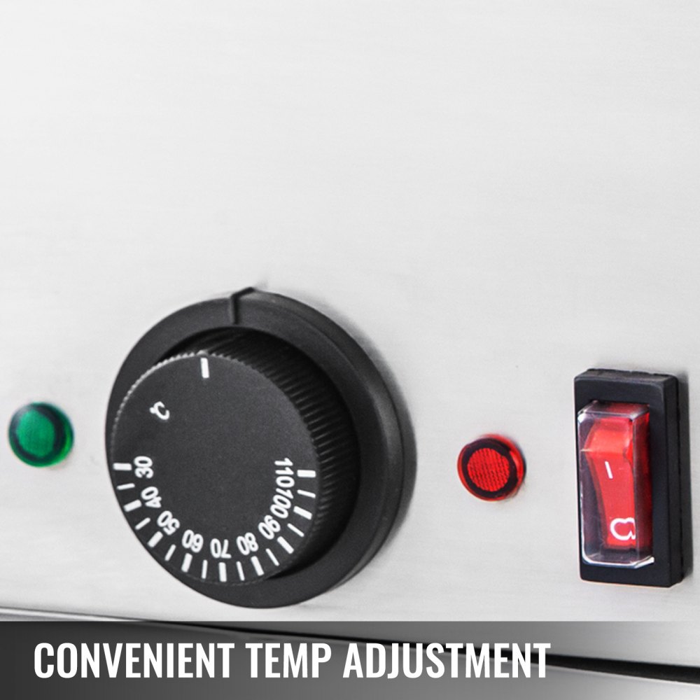 VEVOR Hot Fudge Warmer, Hot Fudge Dispenser, 3 Qt Cheese Warmer Dispenser, 650 W