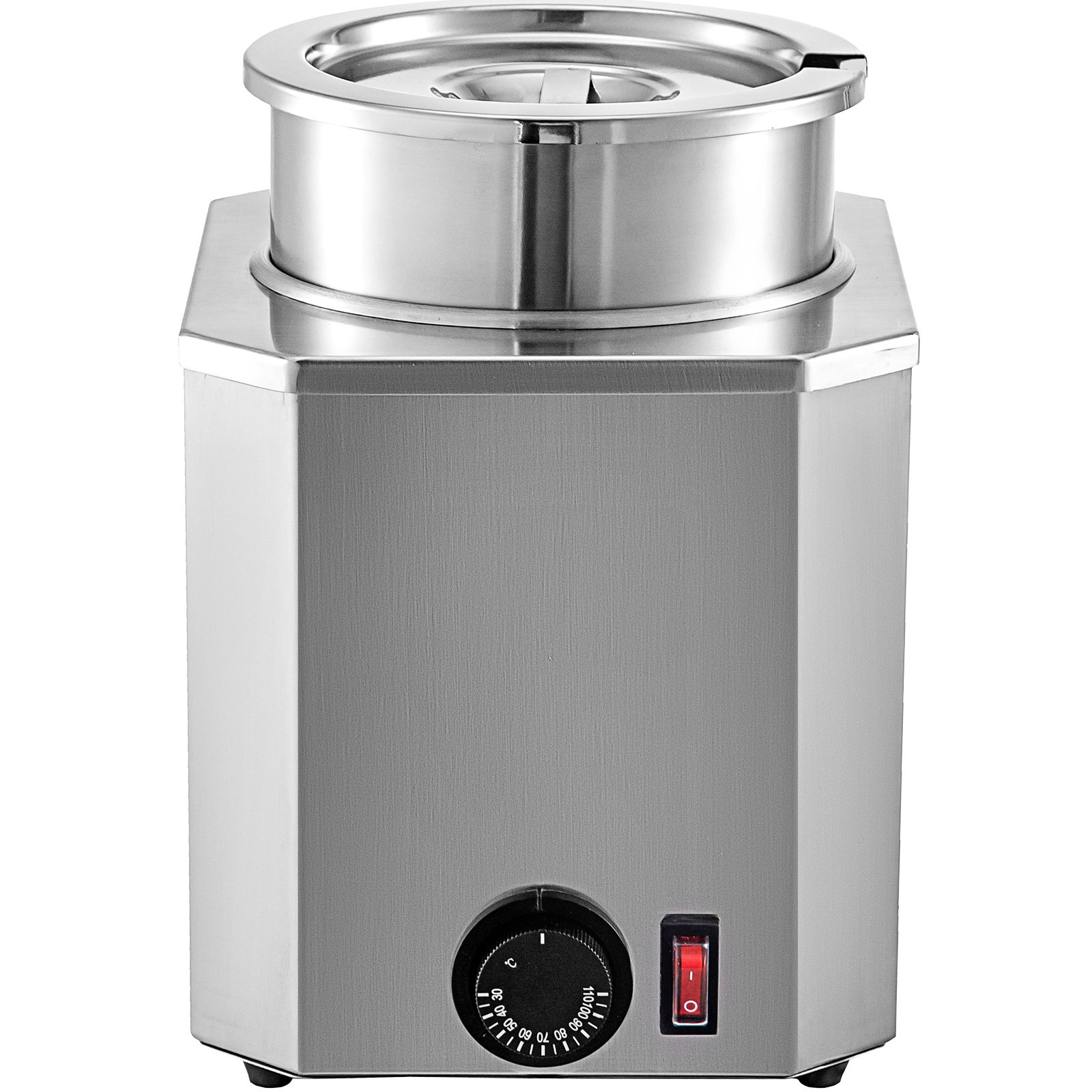 VEVOR Hot Fudge Warmer, Hot Fudge Dispenser, 3 Qt Cheese Warmer Dispenser, 650 W