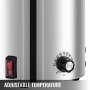 VEVOR Hot Fudge Warmer Hot Fudge Dispenser with Three 0.5 QT Squeeze Bottle 650W