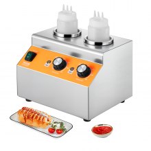 0.8x2 L Electric Bottle Warmer with Bottle Commercial Hot Fudge Warmer 86-185℉