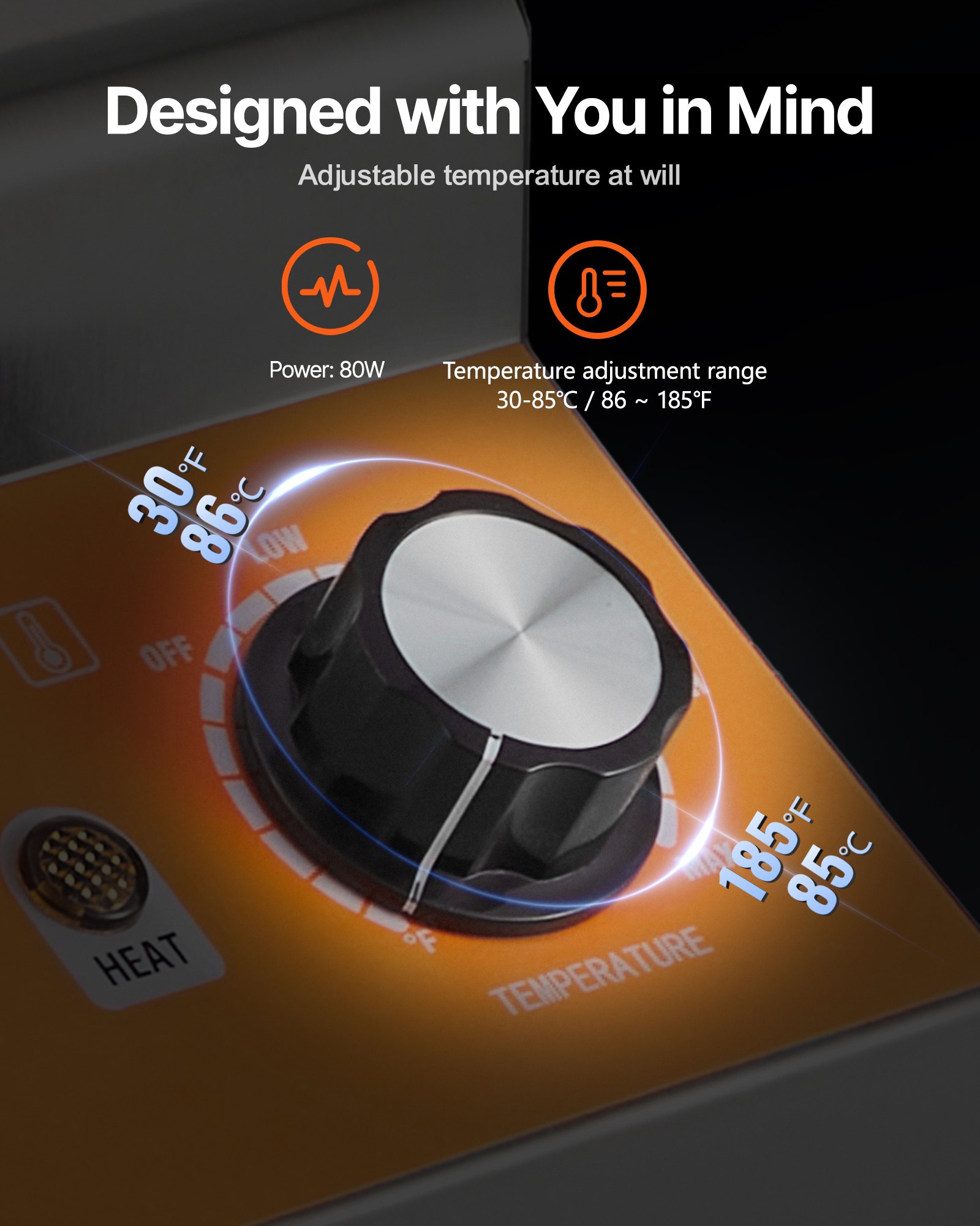 VEVOR Electric Bottle Warmer with Bottles, 0.8x2 LCommercial Cheese Dispenser, Hot Fudge Warmer 86-185℉ Temp Adjustable, Plastic Double Bottles Nacho Cheese Warmer, for Hot Fudge Cheese Caramel