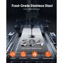 2.4L Electric Cheese Dispenser with Pump Commercial Hot Fudge Warmer 86℉-230℉