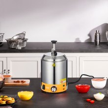 2.4L Electric Cheese Dispenser with Pump Commercial Hot Fudge Warmer 86℉-230℉
