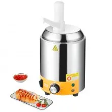 2.4L Electric Cheese Dispenser with Pump Commercial Hot Fudge Warmer 86℉-230℉