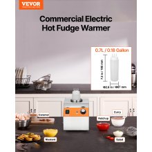 Calentador de biberones eléctrico de 0,8 l con calentador de biberones comercial de chocolate caliente de 30-85 °C