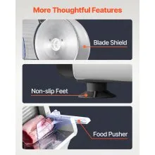Meat Slicer 180W 8.7" Electric Deli Food Slicer for Frozen Meat Bread Cheese