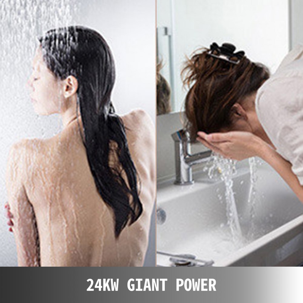 Instant Electric Hot Water Heater Boiler 24kw Tankless Water Heater Digital