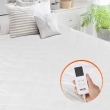 VEVOR Heated Mattress Pad 150 x 160 cm Electric Bed Warmer with Timer Auto Off