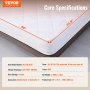 VEVOR Heated Mattress Pad, 150 x 80 cm, Electric Bed Warmer with 4 Heat Settings Control, 12-Hour Timer, 8-Hour Auto Off,Deep All Around Elastic Pocket Brushed Fabric Electric Mattress Sheets
