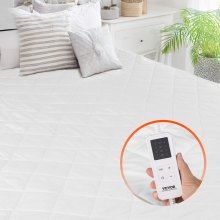 VEVOR Heated Mattress Pad 150 x 80 cm Electric Bed Warmer with Timer Auto Off