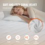 Surmatelas chauffant VEVOR 54x75 po entièrement électrique en polaire corail avec arrêt automatique