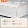 VEVOR Heated Mattress Pad, 54 x 75 in, Full Size Electric Bed Warmer with 1-5 Heat Settings Control, 10-Hour Auto Shut Off, Machine-Wash Breathable Coral Fleece Heating Electric Mattress Sheets, White