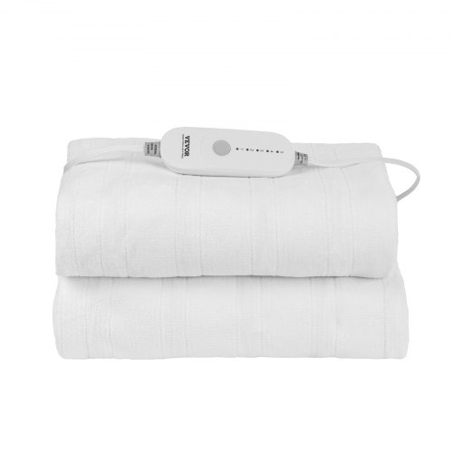Chauffage Lit Double Surmatelas Chauffant 200x180 Cm - 5 Niveaux De Température, Arrêt Automatique - Double Commande Indépendante
