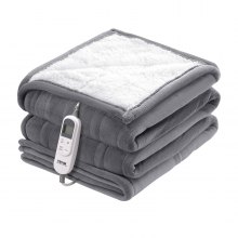 VEVOR Heated Blanket 130 x 180 cm Electric Throw Soft Flannel for Gift Grandma