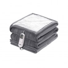 VEVOR Heated Blanket 150 x 200 cm Queen Electric Throw Soft Flannel for Gift