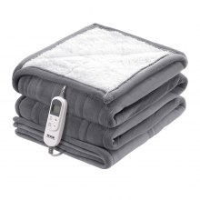 VEVOR Heated Blanket 180 x 200 cm Queen Electric Throw Soft Flannel for Gift