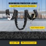 VEVOR Heavy Duty Chain Lock, 118" Long Chain Security Chain and Lock Kit, 0.4" Premium Case-Hardened Chain Pure Brass Lock Core with 3 Keys, Fit for Motorcycle, Generator, Gates, Bicycle, Scooter
