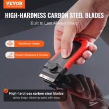 VEVOR Razor Blade Scraper Locking Scraper Tool 15 Extra Blades with Security Cap