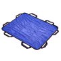 Almohadilla de posicionamiento para cama VEVOR con 8 asas reforzadas, 122 x 101 cm, para elevación, giro y reposicionamiento, lavable para pacientes mayores, pacientes postrados en cama, capacidad de 181 kg