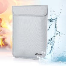 VEVOR Fireproof Document Bag, 2192 ℉ Heat Insulated Fireproof & Waterproof Bag with  Smooth Zipper, Portable File Storage Organizer Home Office Travel Use, for Passports, Important Documents, Files