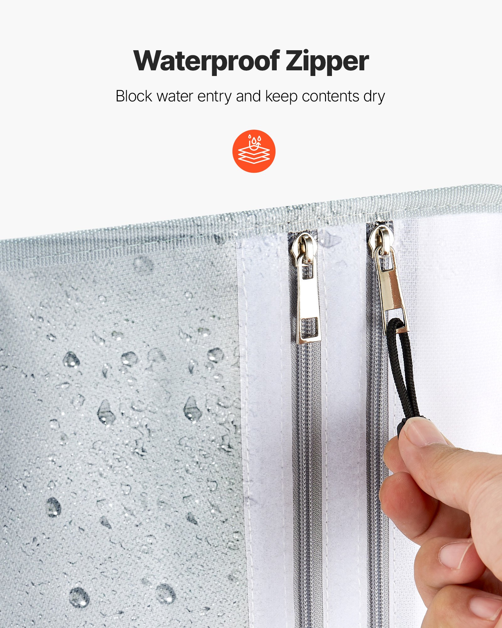 VEVOR Fireproof Document Bag, 2192 ℉ Heat Insulated Fireproof & Waterproof Bag with  Smooth Zipper, Portable File Storage Organizer Home Office Travel Use, for Passports, Important Documents, Files