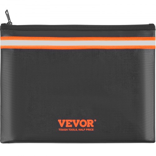 Airfish Fireproof & Waterproof Money Bag - 5" X 8" Small Zippered Pouch For Cash, Passport, Jewelry, Valuables