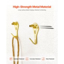 130Pcs Picture Frame Hangers with Nails 10lbs to 100lbs Metal Photo Hanging Kit