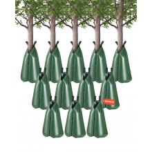 VEVOR Tree Watering Bag Slow Release 12 Pack 20 Gallons, Water Bags for Trees, Refillable Tree Drip Irrigation Bags with Zipper, Durable Tree Watering System for Deep Root Targeting