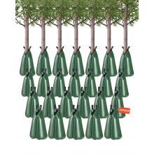 VEVOR Tree Watering Bag Slow Release 25 Pack 20 Gallons, Water Bags for Trees, Refillable Tree Drip Irrigation Bags with Zipper, Durable Tree Watering System for Deep Root Targeting