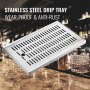 Vevor Stainless Steel Bar Drip Drainer Trays / Beer Serving 44x27.5 Cm Drip Tray