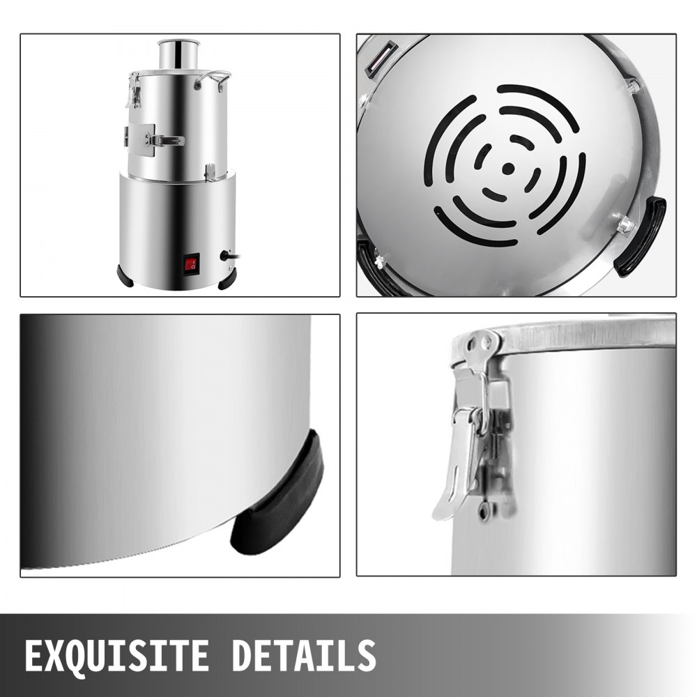 VEVOR 110V Whole Garlic Peeling Machine Electric 25KG/H 200W Automatic Stainless Steel Time and Labor Saving for Household and Commercial Use Restaurants Barbecue Shops Canteen Hotels