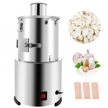 VEVOR Commercial Garlic Peeling Machine, 25KG/H 200W Whole Garlic Peeler Machine, Automatic Electric Garlic Peeler Stainless Steel Time and Labor Saving for Household and Commercial Use